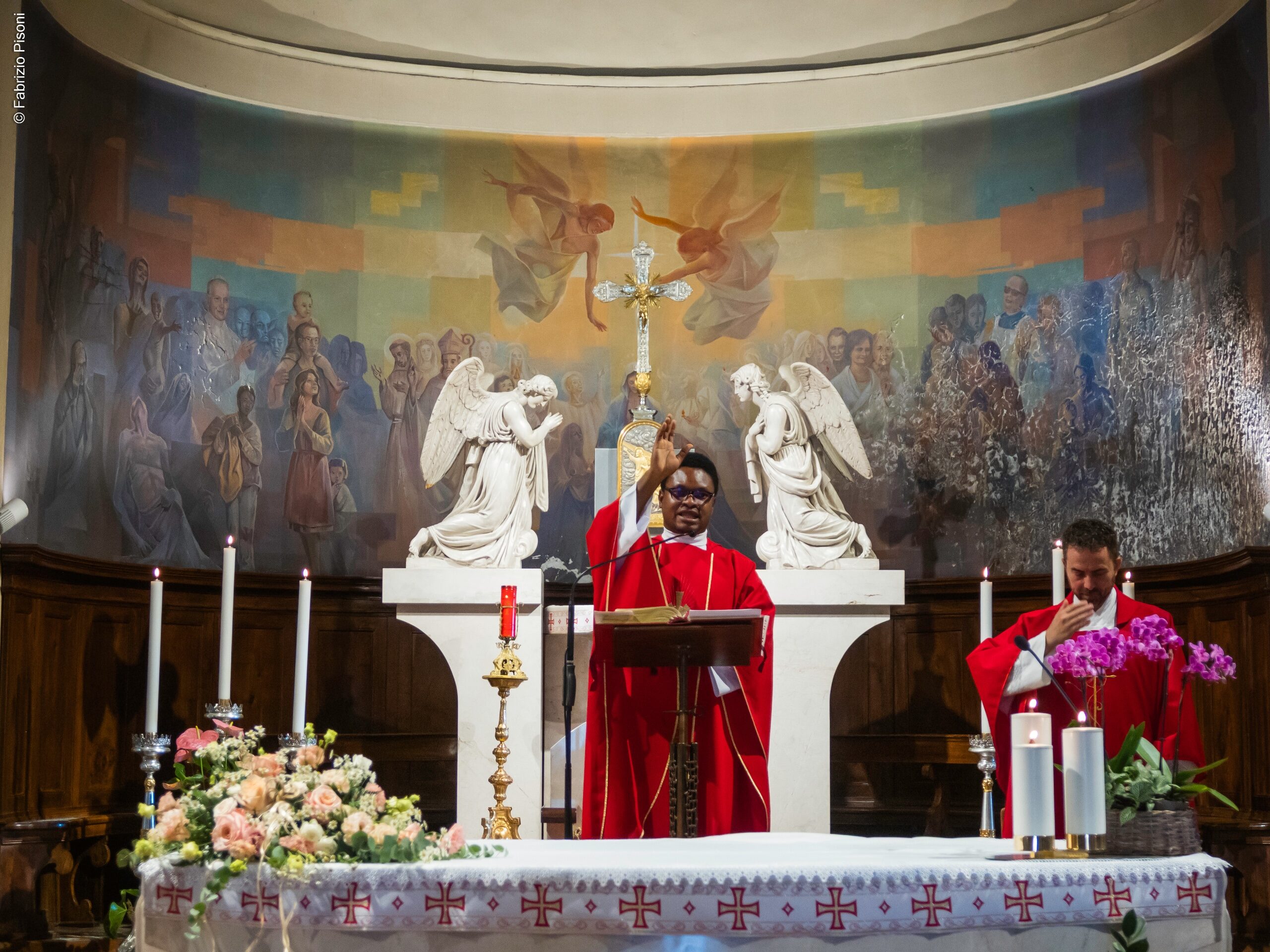 Saluto della comunità a padre Joseph