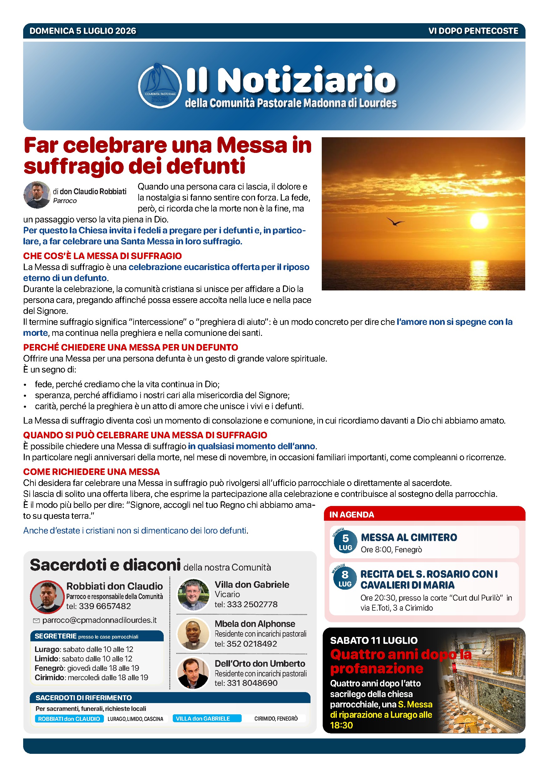 Anteprima: Notiziario di domenica 5 luglio 2026