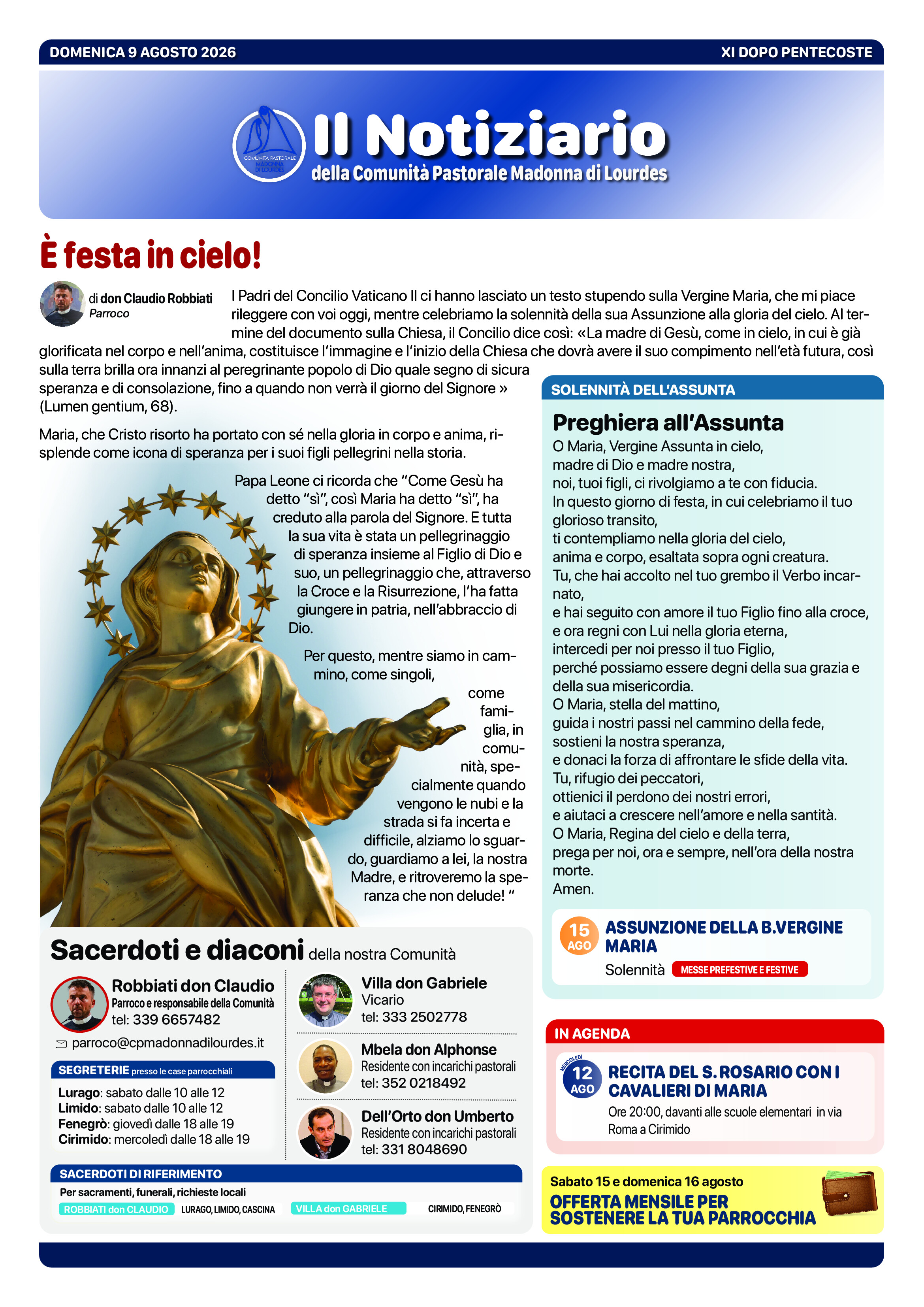 Anteprima: Notiziario di domenica 9 agosto 2026