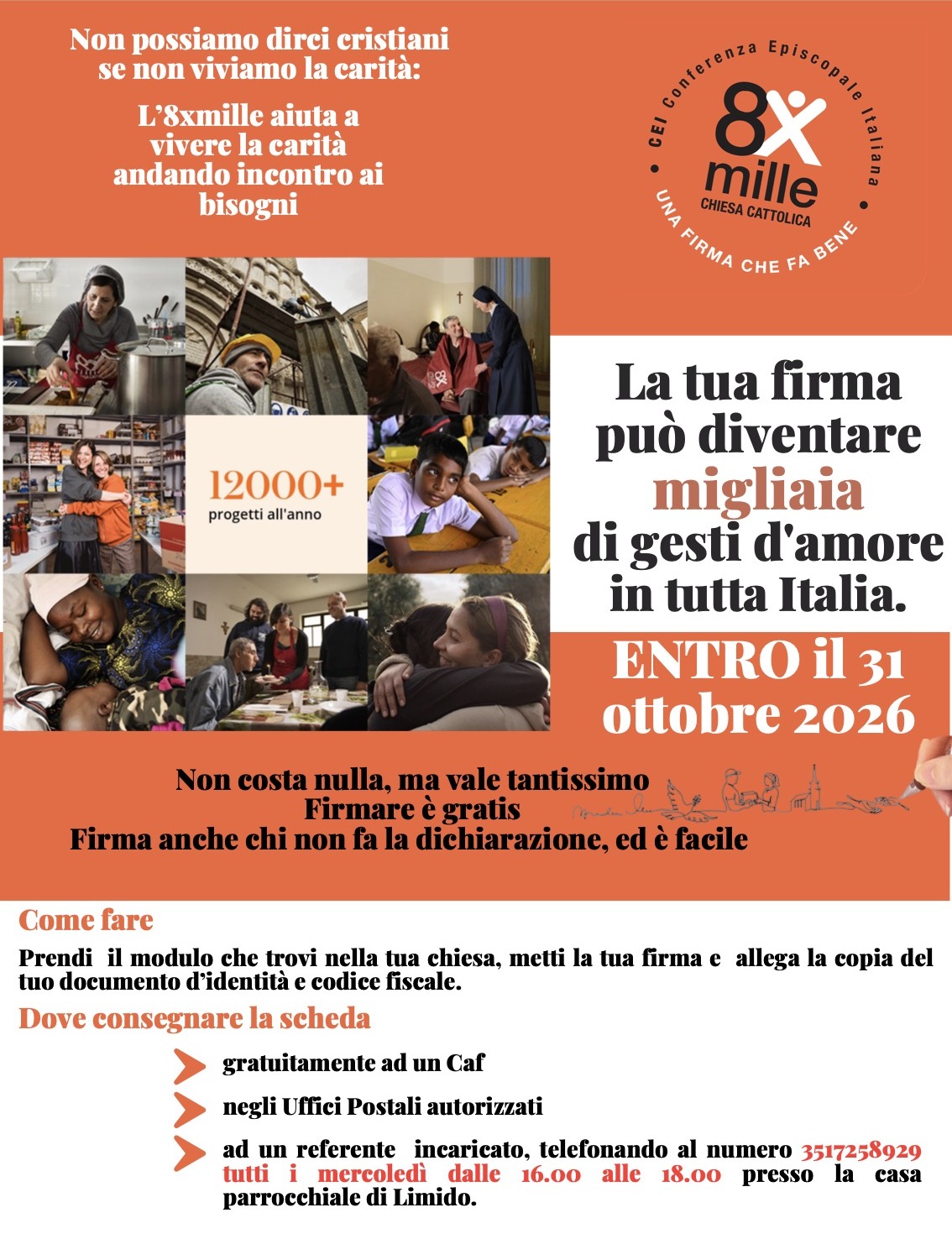 8xmille alla Chiesa cattolica: una firma che diventa gesti di carità